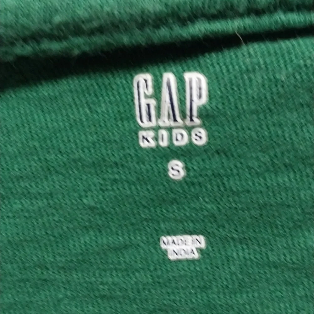 Gap Green, Blue and Yellow Striped Long Sleeve Tee Small